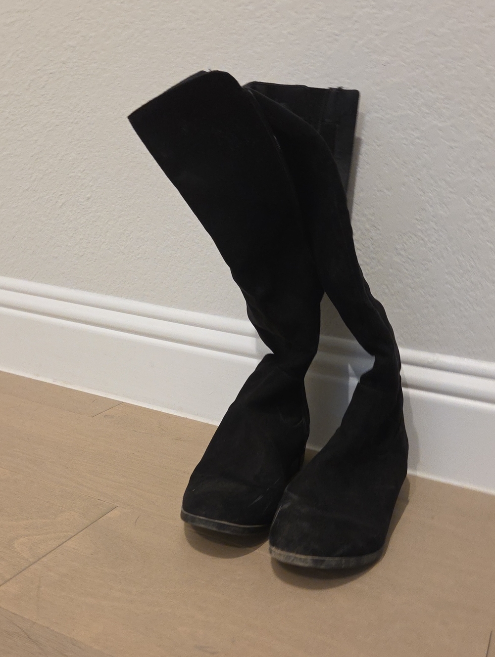 Style & Co. Black Below-the-Knee Wedge Boots
